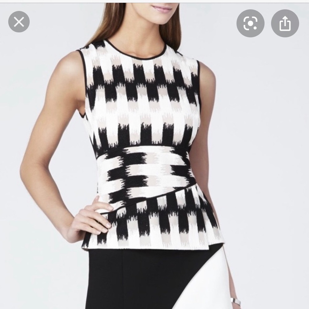BCBG Maxazria Jolyne Peplum Top NWT
